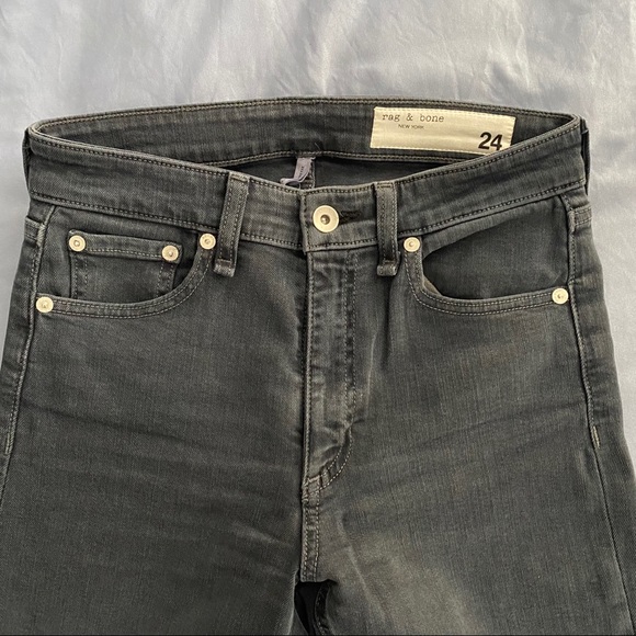 RAG & BONE NINA HI-RISE ANKLE CIGARETTE MINNA (24) - Picture 3 of 7